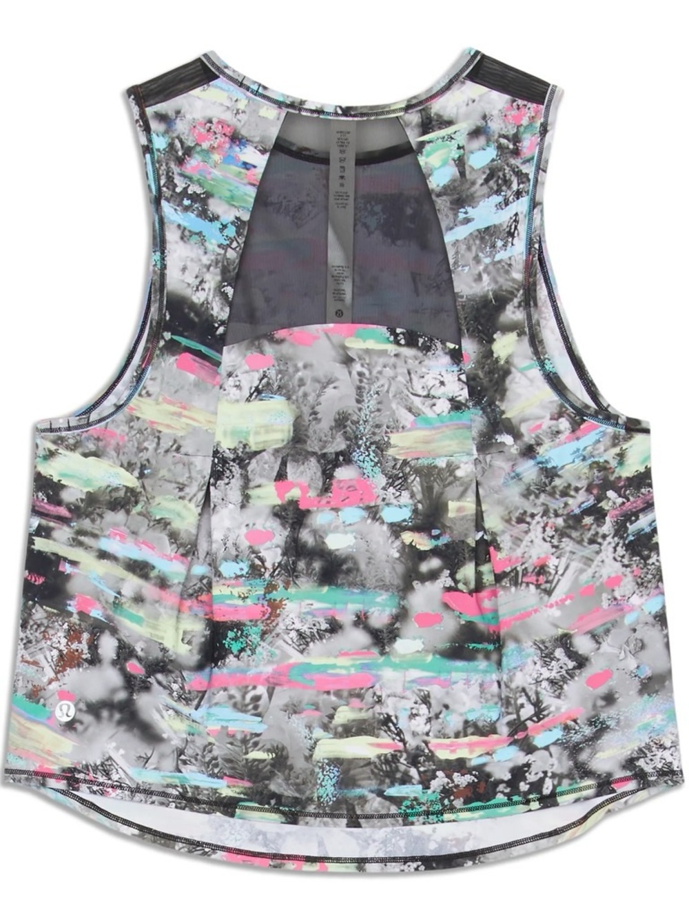 NWT Lululemon Sculpt Cropped Tank Size 6 | Paint Drift Multi Print - Picture 2 of 9